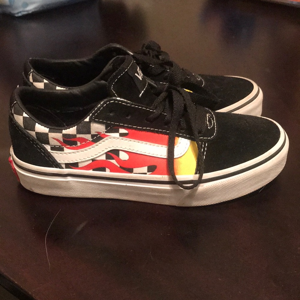 Vans flame shoes